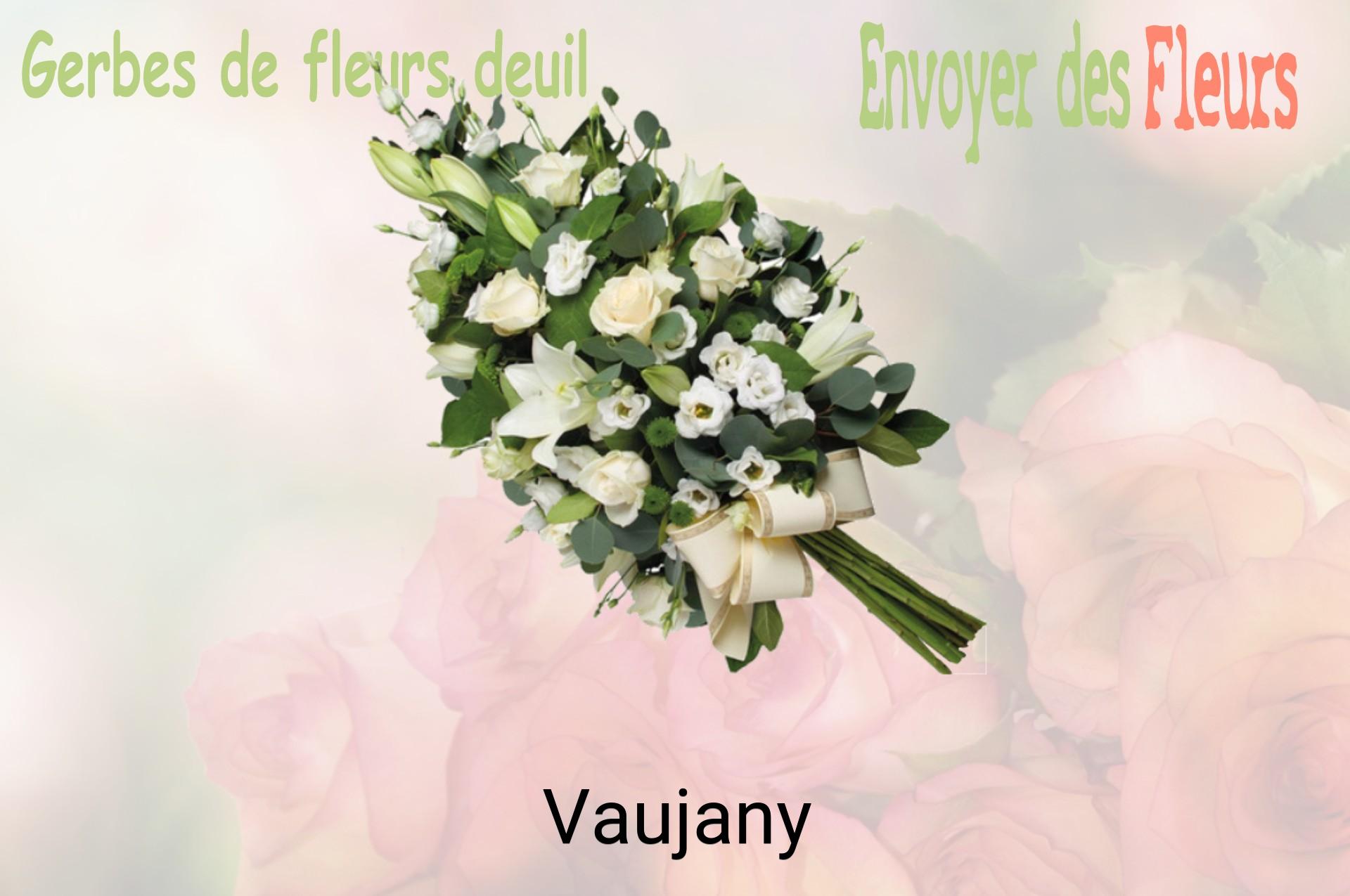 Gerbe de fleurs de deuil livrée à Vaujany